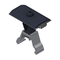 Van der Valk ValkAce Alu. Profile intermediate clamp Black