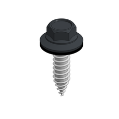 Sunbeam SUN-I01328 Self-Drilling Screw 6.0 × 25 mm Black Sharp Point
