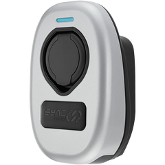 Sync Energy EVWC2S22GGR Smart EV Charger IP65 Mode 3 22kW 415V Socket + WiFi/ETH-4G-RFID Metallic Silver Trim