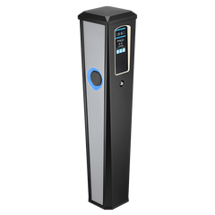 Sync Energy EVPCFSM222NBGR Pro EV Charger Floor Dual Socket 2×22kW Three-Phase MID 4G
