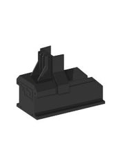 Esdec ESD-1008060-B ClickFit EVO montagerail eindkap zwart