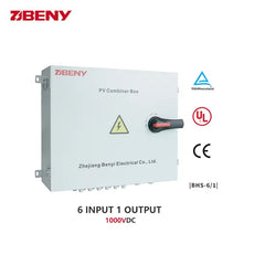 Beny 1000V DC COMBINER BOX 6 IN 1 OUT BHS-6-1