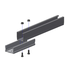 Valk Solar Systems Extension Set for Solar Canopy 1065–1134 mm Panel Width (Pack of 6)
