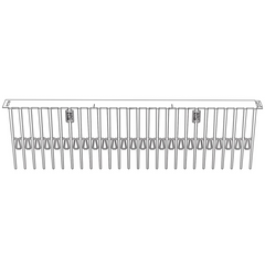 Valk Solar Systems Birdblocker H=125mm (60 x 0.5mtr + 250 clips)