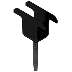 GSE ART105904 Double Clamp H16 Black Steel with EPDM