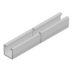 Van der Valk ValkPitched Aluminium trapezoidal rail 1175mm