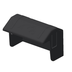 Van der Valk 739007 Plastic Cover Cap for End Clamps, Black