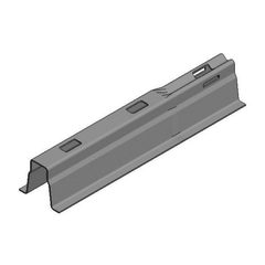 Van der Valk ValkPro+ Galvanised Roof Rail 1000 x 1.5mm with 87mm Connector