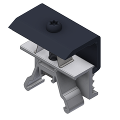 Van der Valk ValkAce Alu. End clamp Black