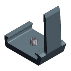 Van der Valk ValkPitched/Insert Aluminium end stop for insert rail Black