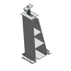 Van der Valk ValkPro+ Aluminium rear mounting element, middle P10°