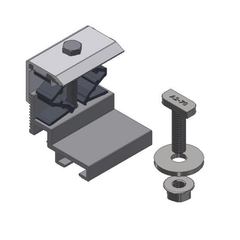 Van der Valk ValkPro+ Aluminium clamp for power optimiser/microinverter
