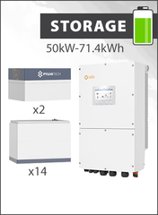 Solis / Pylontech 50 kW / 71.68 kWh Force H3 Storage Package
