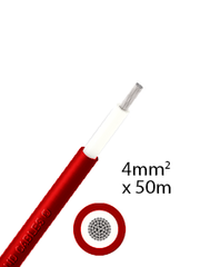 Athilex ATH-CABLE4-1-50-R 4mm² DC Cable 50m Red