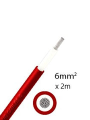 Athilex ATH-CABLE6-1-2-R 6mm² DC Cable 2m Red