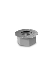K2 Hexagon flange nut with serration M10